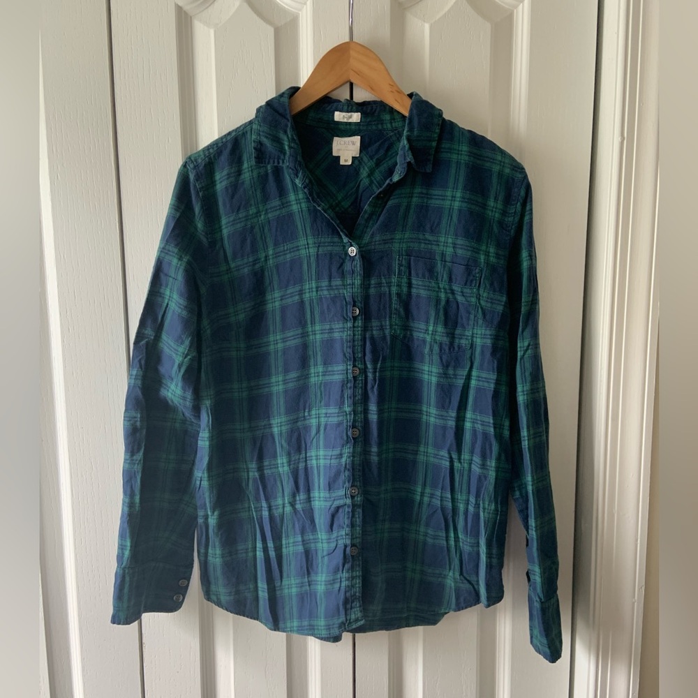 J. Crew Boy Fit Perfect Shirt Flannel Button Up